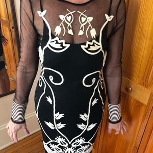 Black and White Dress